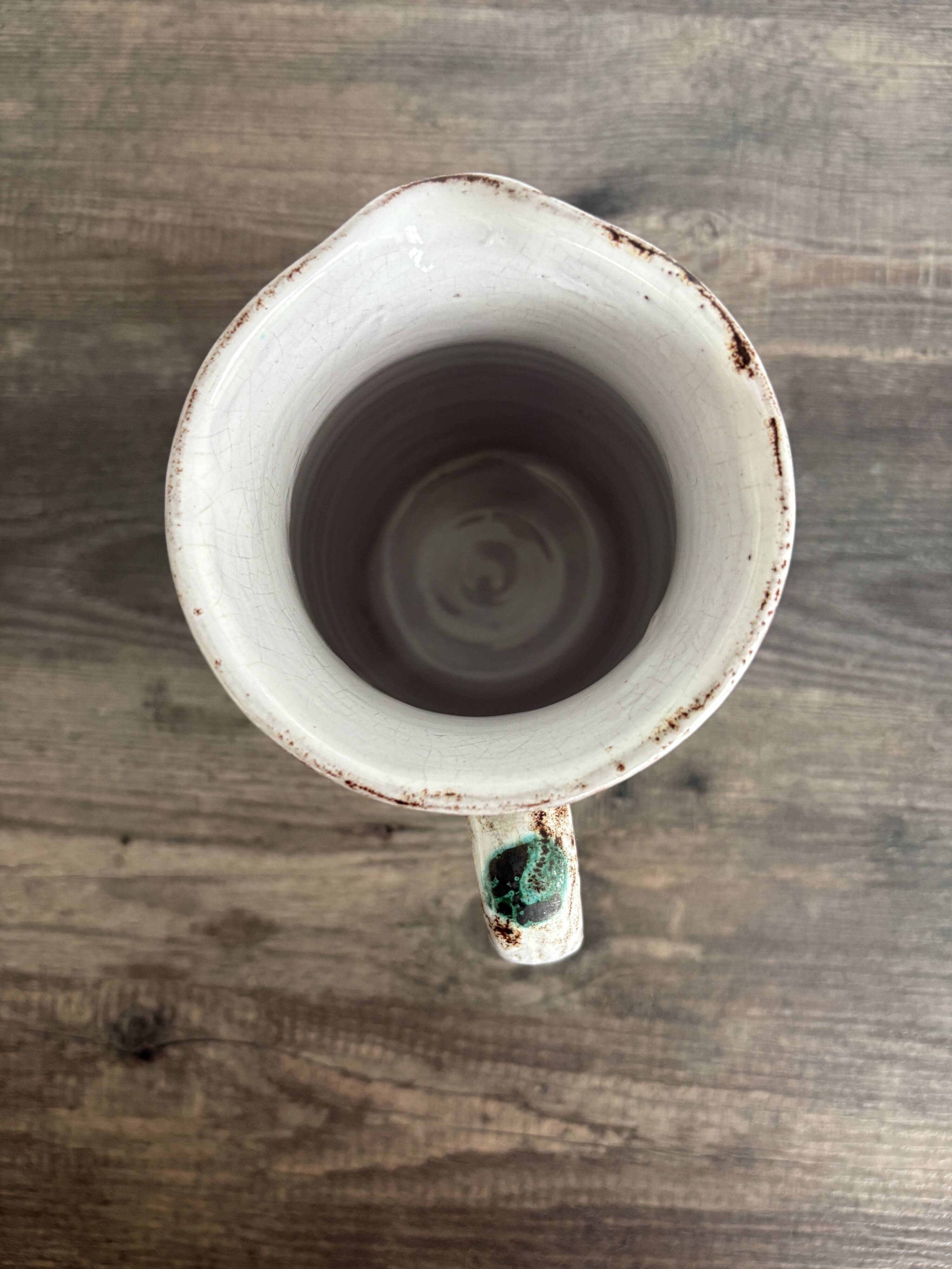 Vintage thistle pitcher