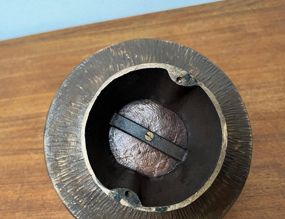 Brutalist Bronze Candle Holder Mid-Century, 1960s