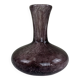 Vintage bubble glass soliflore vase in mauve/lilac.