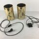 Pair of table lamps in brass model corfu by Roger Nathan
