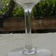 Set of 8 antique glass water glasses. Engraved floral border