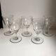 Lot of 5 small 50s/60s crystal glasses