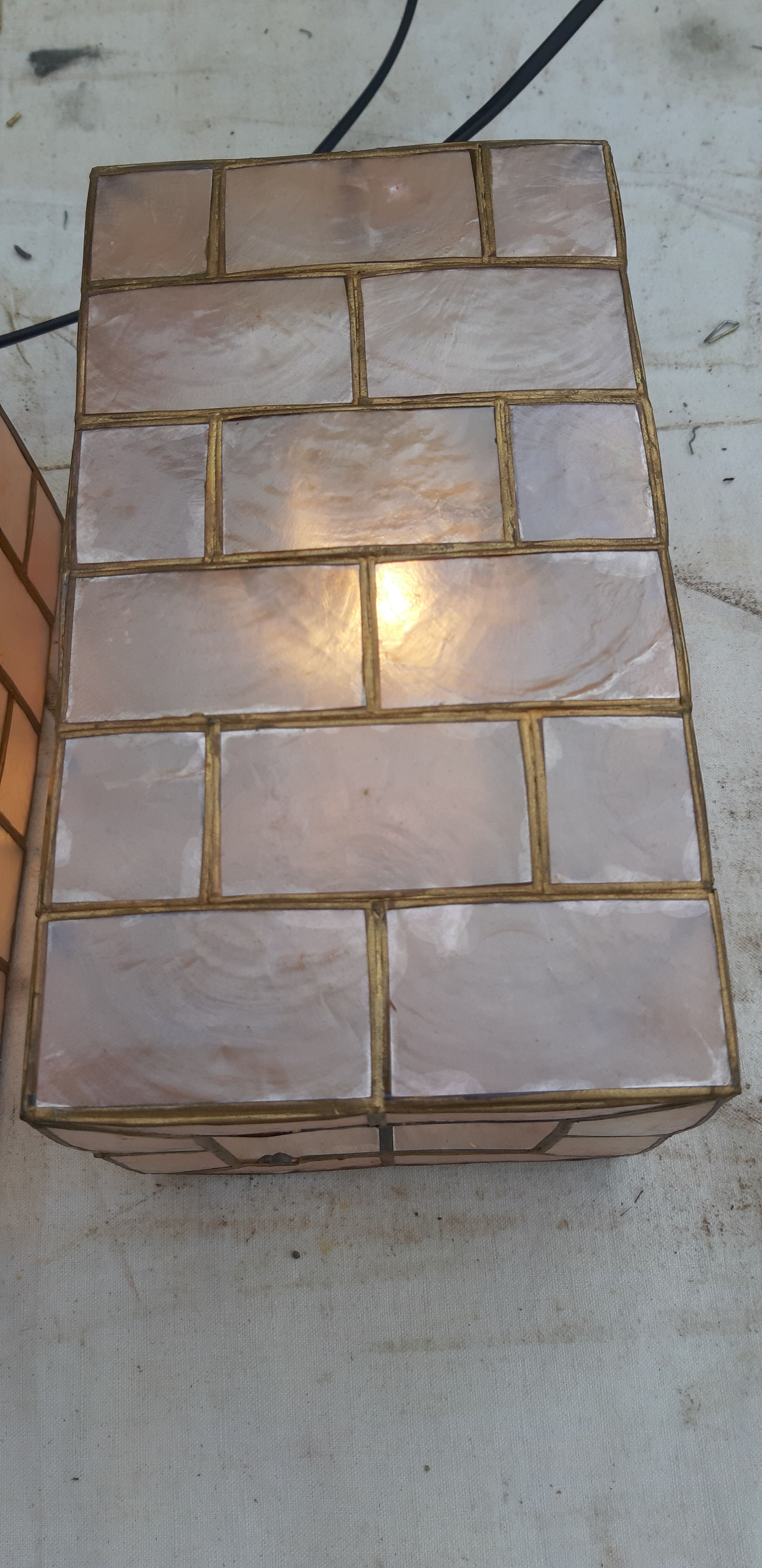 Pair of vintage pendant lights from the 1960s