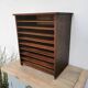 Range document vintage classeur trieur