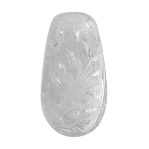 vase ancien cristal taillé - france