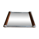Vintage wooden mirror tray