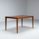 Kai Winding dining table in rosewood Poul Hundevad Denmark 1960
