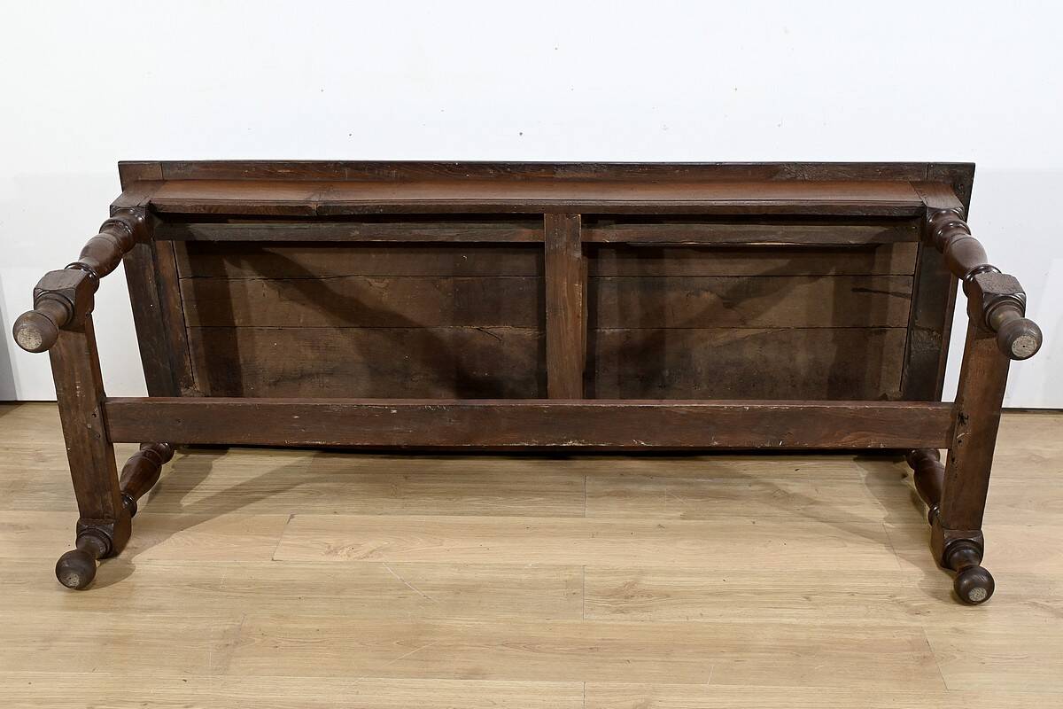 Table de Ferme en Chêne, goût Louis XIV – Milieu XIXe