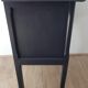 Navy blue and white bedside
