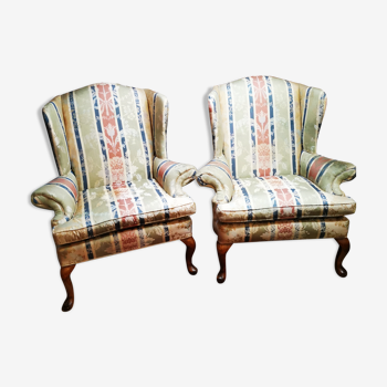 Pair of english armchairs