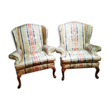 Pair of english armchairs