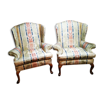 Pair of english armchairs