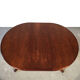 Table ronde scandinave extensible 1960
