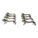 Series of antique knife rests in the shape of a lion, silver-plated metal.