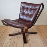 Mid-century low-back danish falcon chair, sigurd ressell 1970s