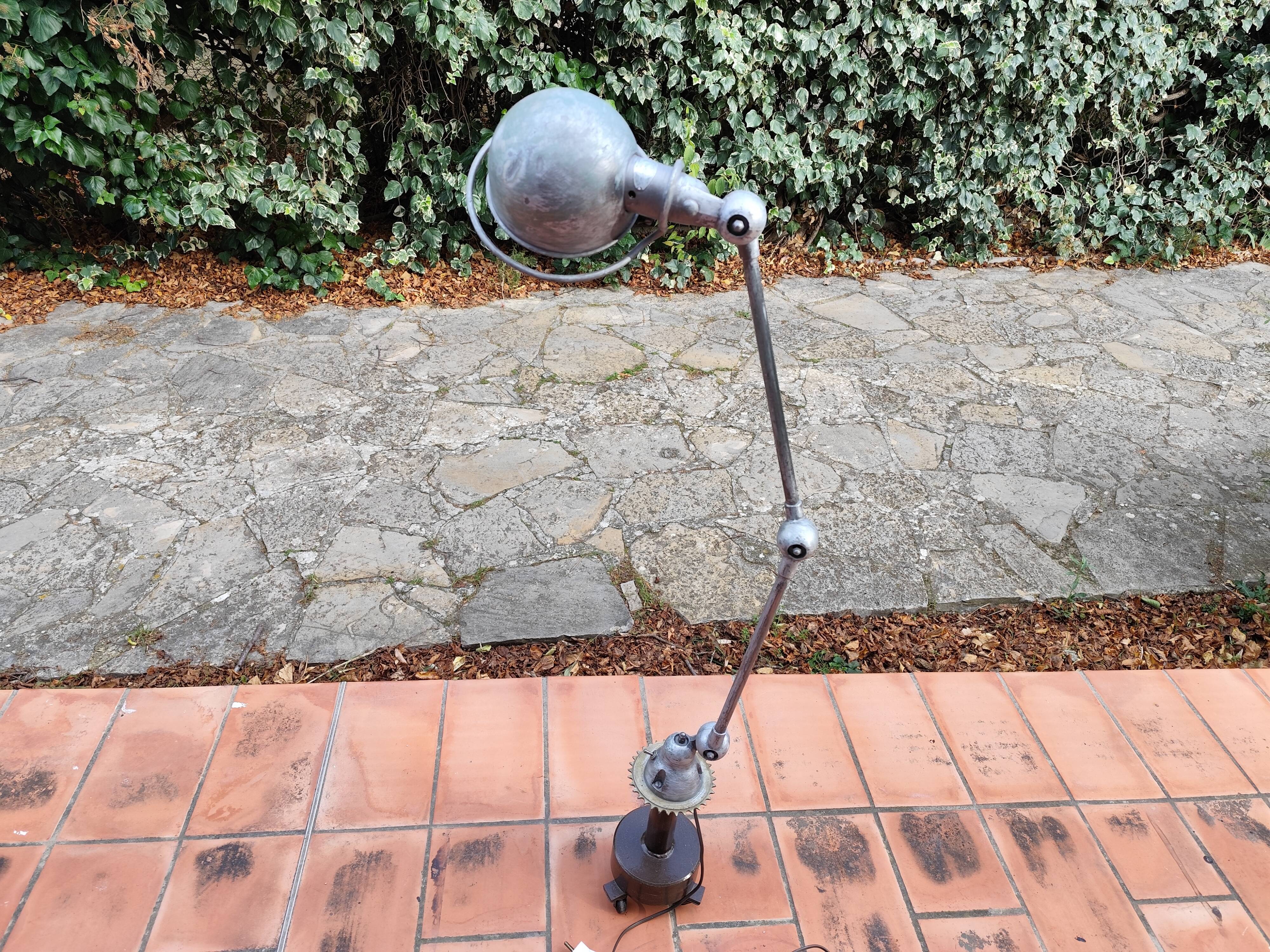 Jieldé Floor Lamp, 2-Arm Vintage Table Lamp, 50s/70s