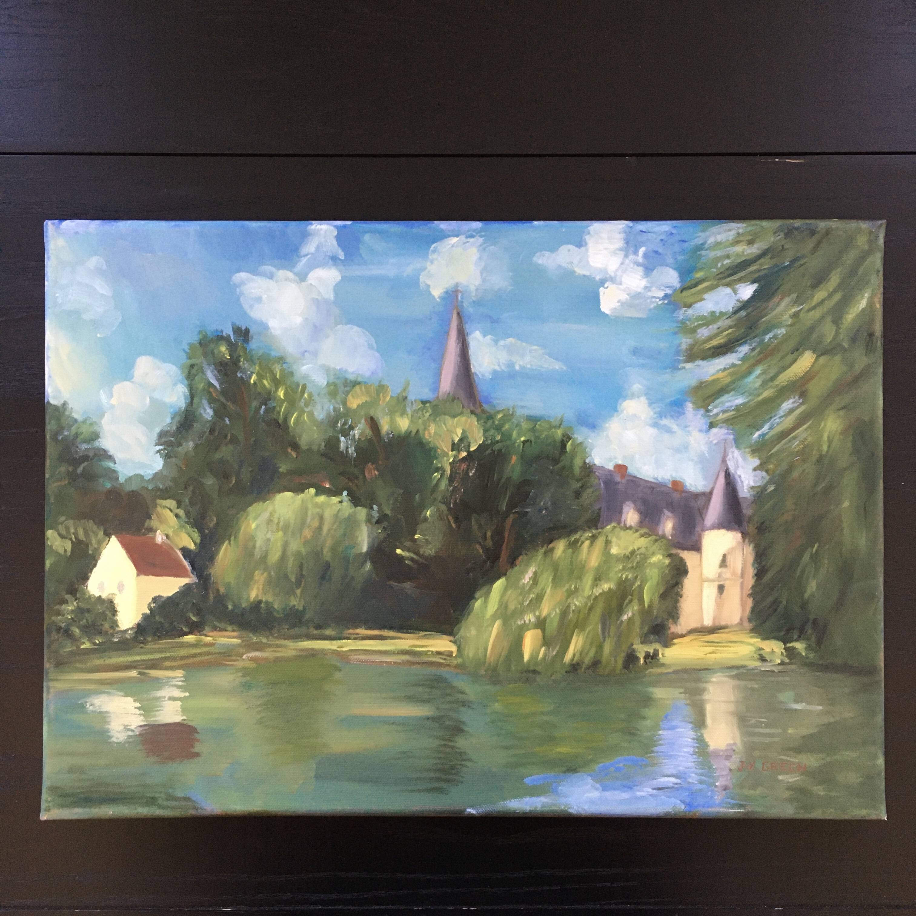 Painting the castle and the lake house