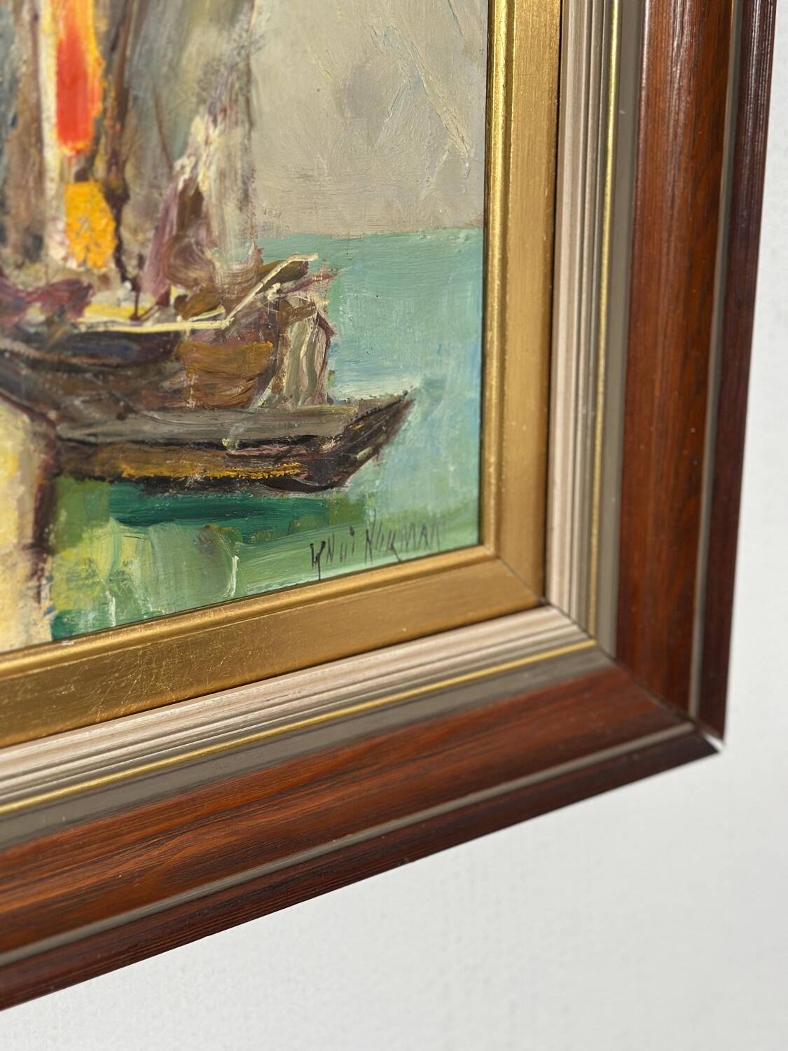 Swedish Oil on Panel – “Venice” by Knut Norman – Vintage & Framed