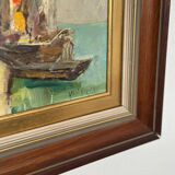 Swedish Oil on Panel – “Venice” by Knut Norman – Vintage & Framed