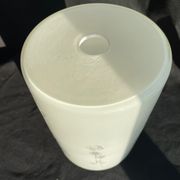 Vintage lamp, white glass, hand painted