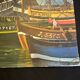 Fishing boats - painting on canvas board