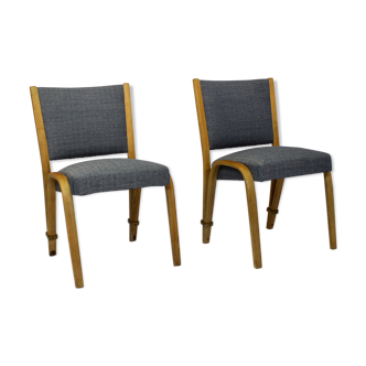 2 chair set Bow Wood 1950 Steiner edition