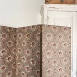 19th century floral fabric screen