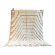 New white Moroccan Berber rug Beni Ouarain in wool.