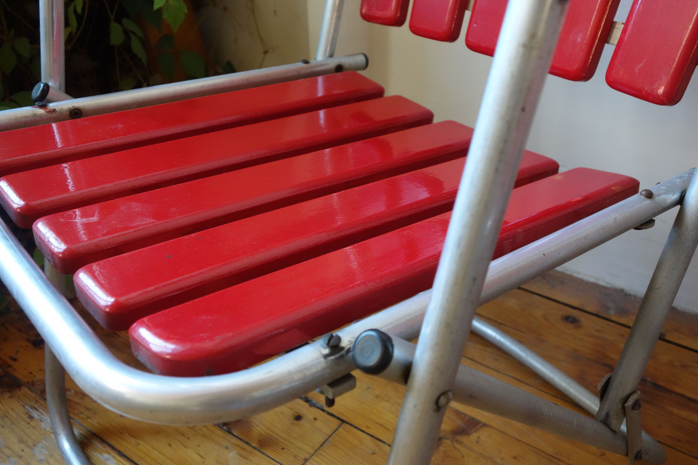 Caravanning chairs years 50-60, pair.