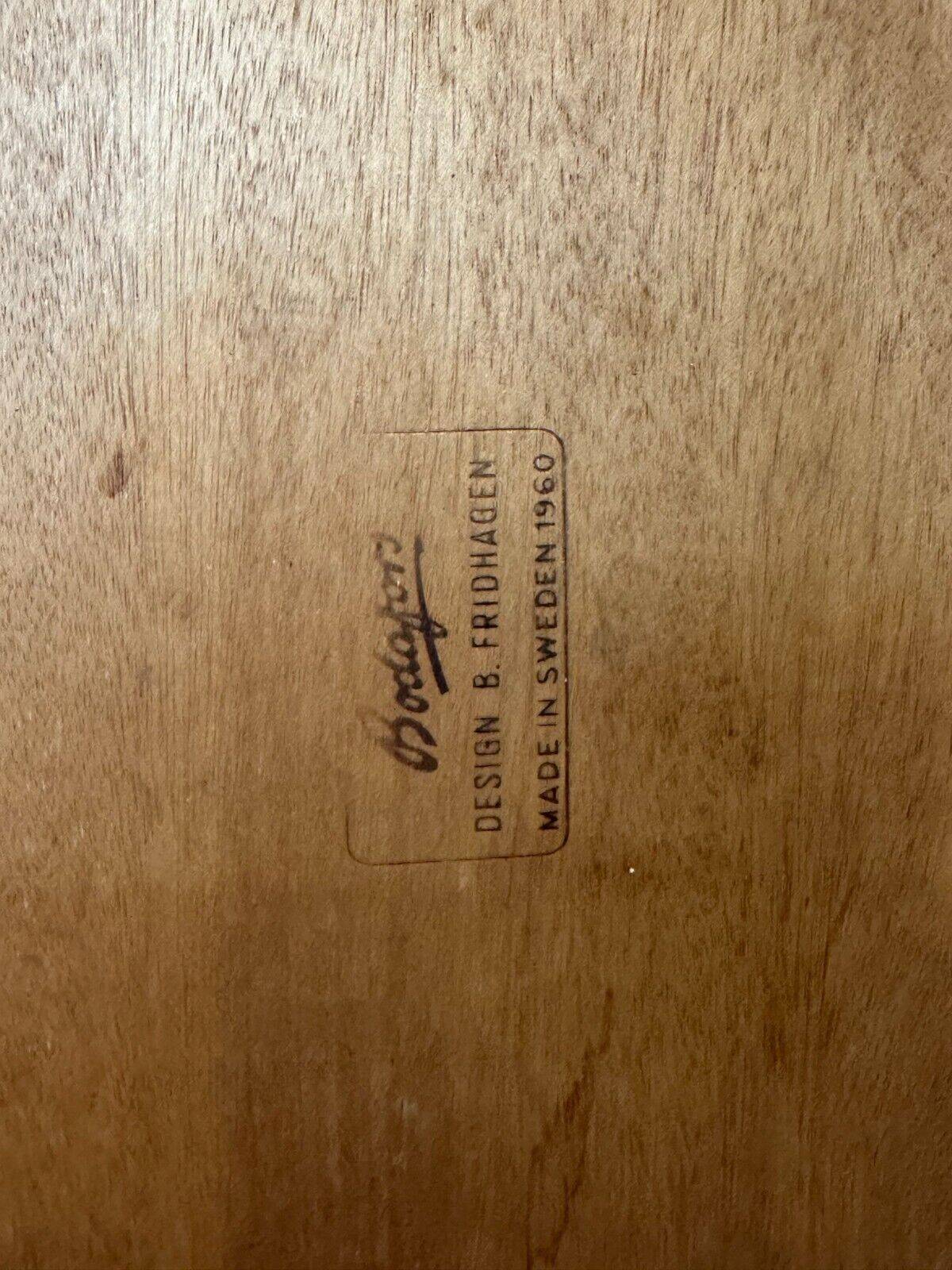 60s 70s teak coffee table side table Bertil Fridhagen Bodafors Sweden