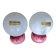 Pair of Tissot wall lights from the 70s with pink opaline glass in space age style.