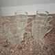 Set of four glass mugs