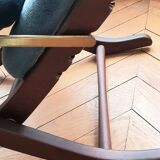 Armchair 4 positions upholstered velvet