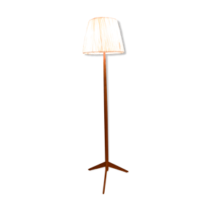 Lampadaire trépied en bois scandinave