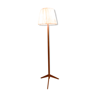 Lampadaire trépied en bois scandinave de Suède