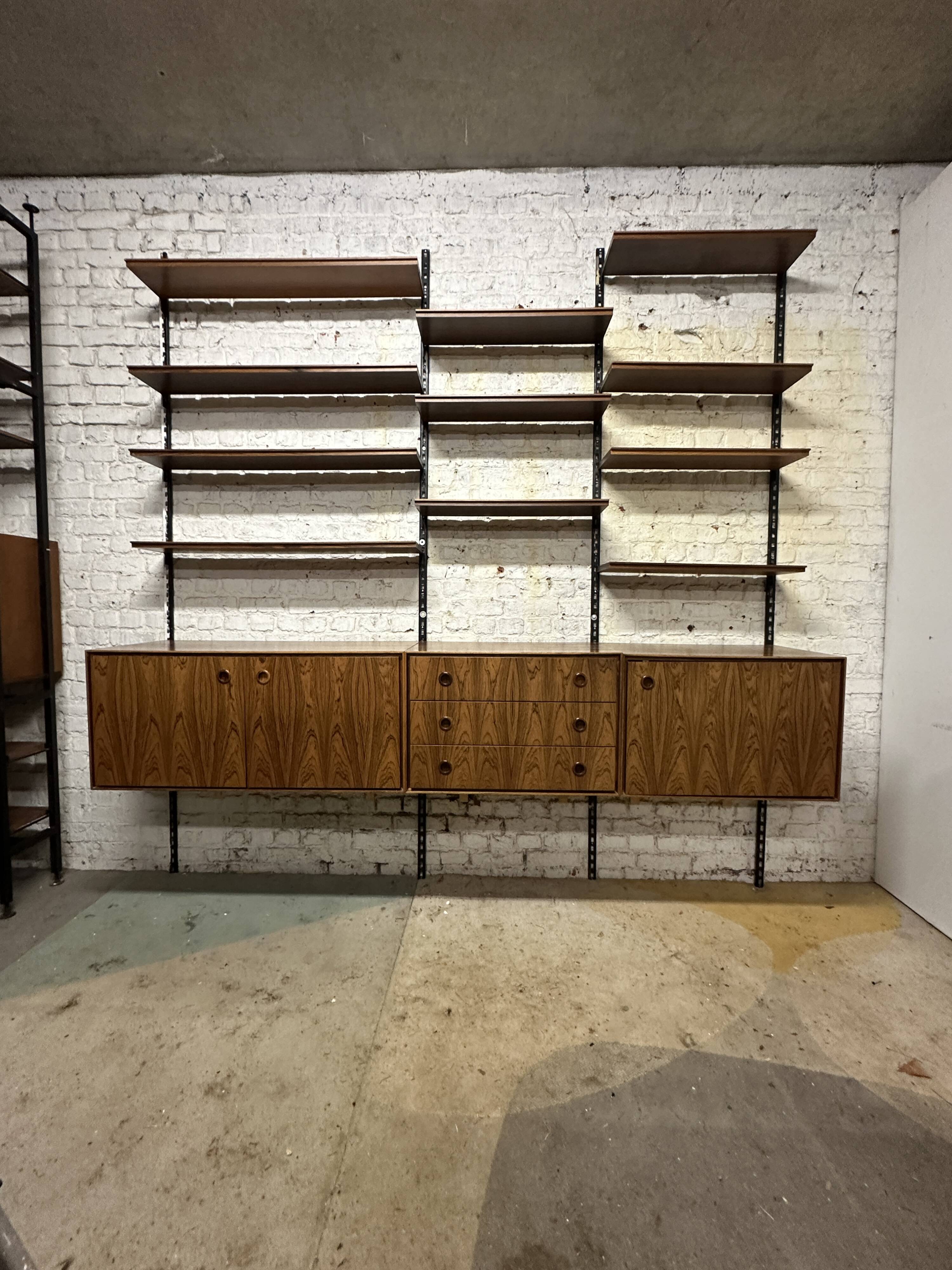Meuble mural scandinave vintage, 1960