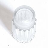 Molded pressed glass vase 1960s Height 22 cm