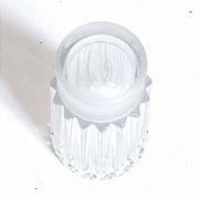 Molded pressed glass vase 1960s Height 22 cm