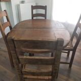 Solid wood table and chairs