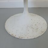 Enamelled tole paper basket, tulip foot 60 70