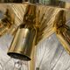 Venetian murano glass flush mount, 1980s