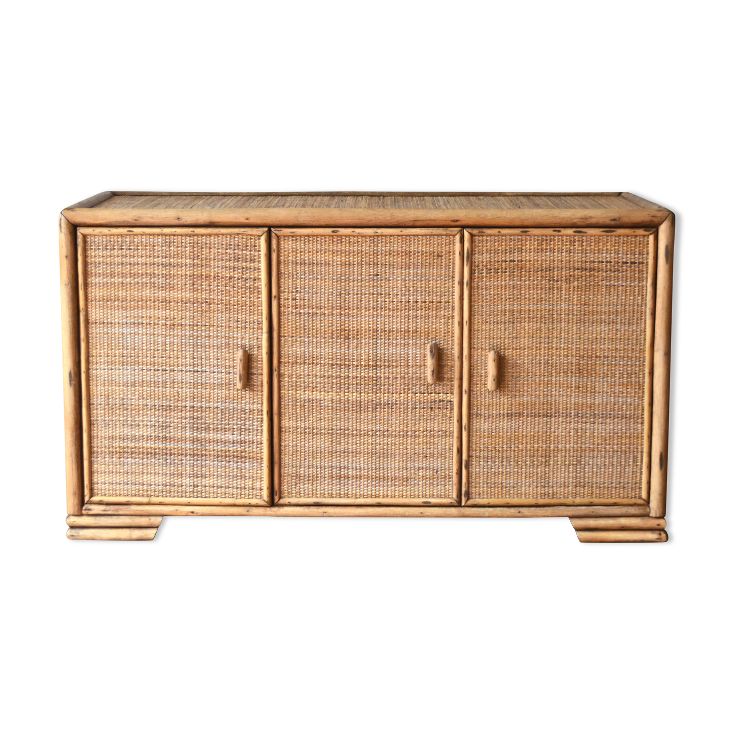 Enfilade osier et rotin
