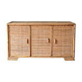 Wicker and rattan sidebord