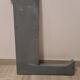 Lettre "E" vintage en zinc
