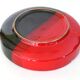 Vintage Italy red orange black ceramic ashtray 1970 Bitossi for Raymor