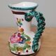 Italian ceramic vase with floral decoration