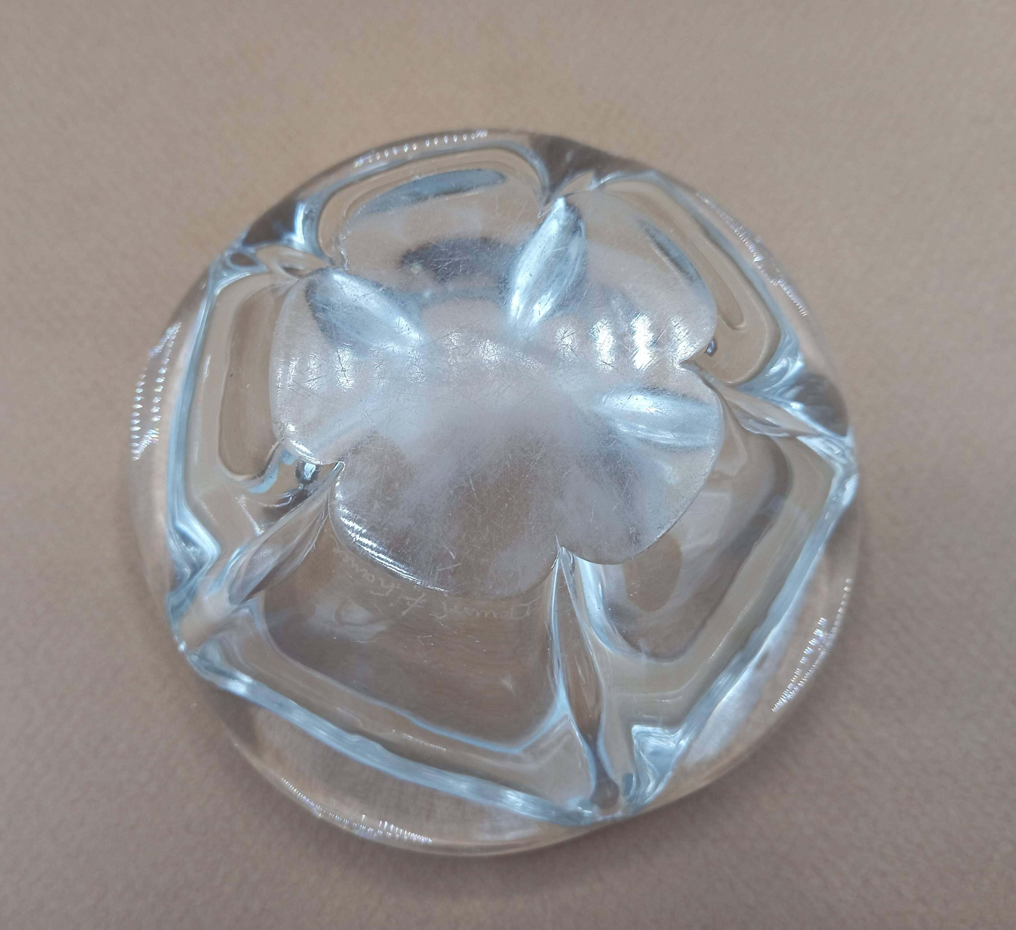Crystal ashtray, Daum France
