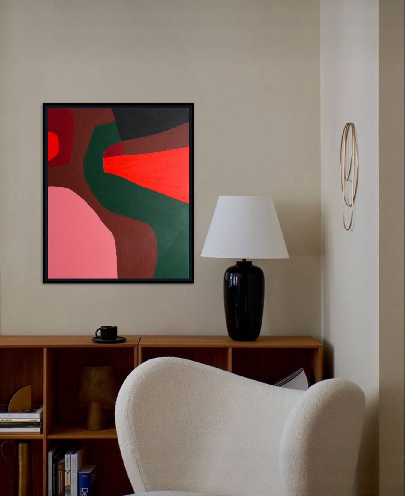 Abstract painting no. 4 on stretched canvas