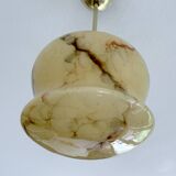 Art Deco Marble Glass Pendant Light