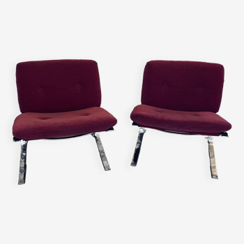 Pair of vintage designer armchairs 1970